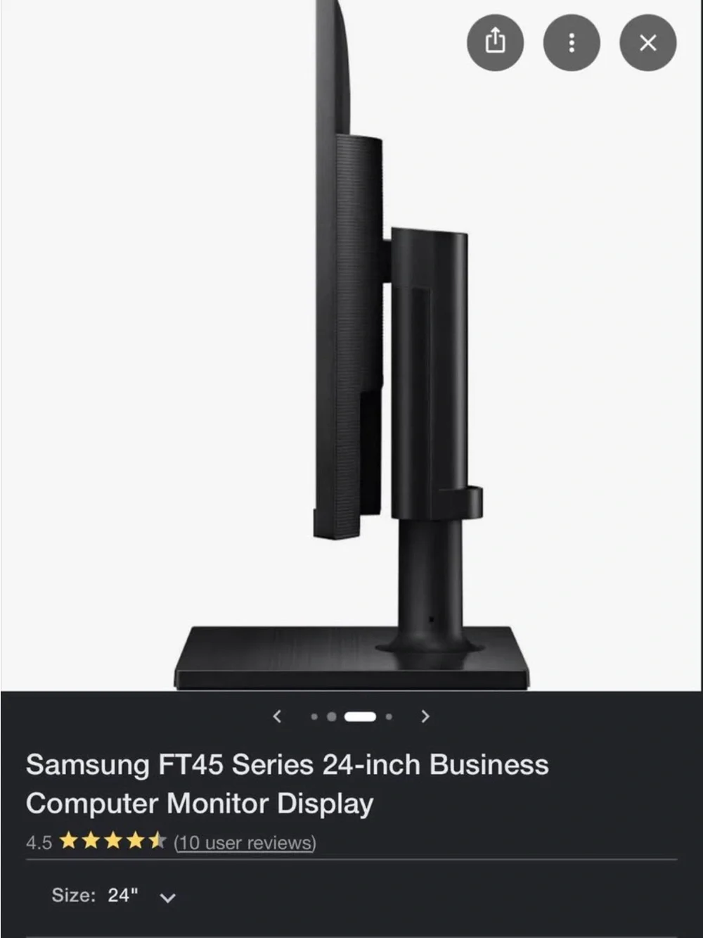 NEW Samsung 24” LED FT45 Series business monitor w/ HDMI & DisplayPort